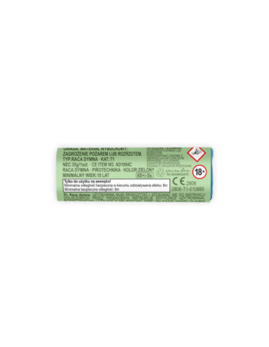 Raca dymna, 11.5 cm, zielony (1 op. / 5 szt.)