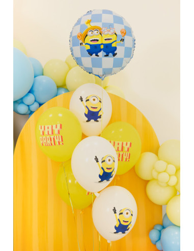 Balony Strong 30 cm Minionki z nadrukiem, mix (1 op. / 6 szt.)