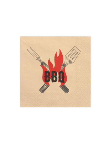 Serwetki BBQ, 33x33 cm, mix (1 op. / 20 szt.)