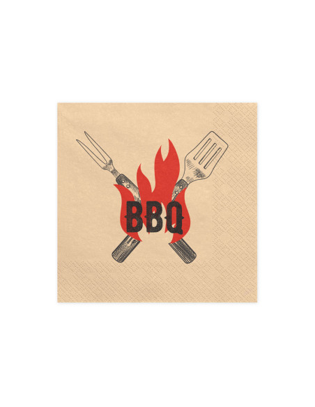 Serwetki BBQ, 33x33 cm, mix (1 op. / 20 szt.)