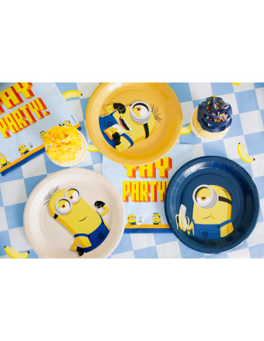 Talerzyki Minionki, 18 cm, mix (1 op. / 6 szt.)