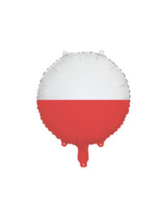 Balon foliowy Flaga Polski, 35 cm, mix