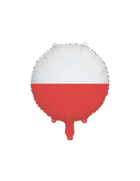 Balon foliowy Flaga Polski, 35 cm, mix