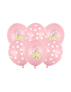 Balony 30cm, Słonik, Pastel Pink Mix (1 op. / 50 szt.)