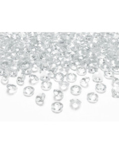 Diamentowe konfetti, bezbarwny, 12mm (1 op. / 100 szt.)