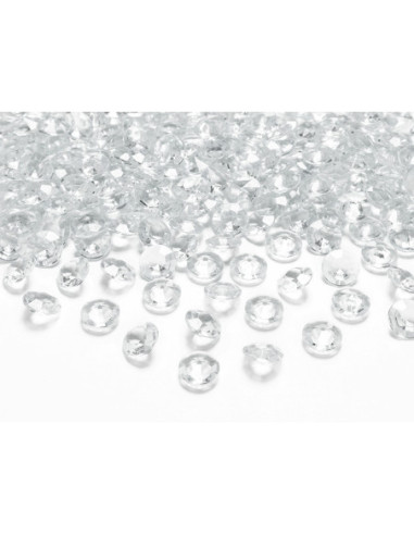 Diamentowe konfetti, bezbarwny, 12mm (1 op. / 100 szt.)