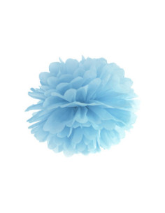 Pompon bibułowy, j. mgl. nieb., 35cm