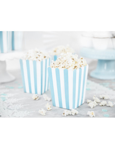 Pudełka na popcorn, 7,5 x 7,5 x 12,5 cm (1 op. / 6 szt.)