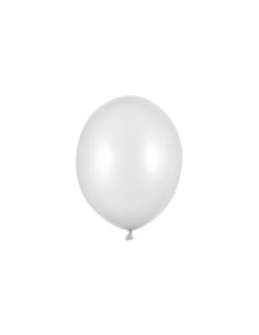 Balony Strong 27cm, Metallic Silver Snow (1 op. / 50 szt.)