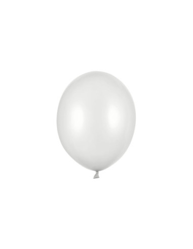 Balony Strong 27cm, Metallic Silver Snow (1 op. / 50 szt.)