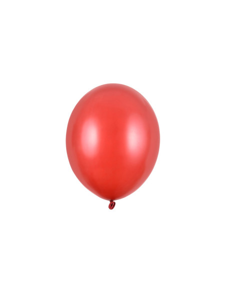 Balony Strong 27cm, Metallic Poppy Red (1 op. / 50 szt.)
