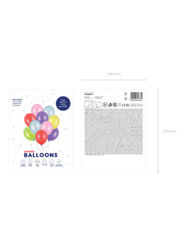 Balony Strong 27cm, Metallic Mix (1 op. / 10 szt.)