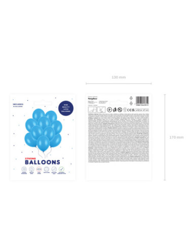 Balony Strong 27cm, Pastel Corn. Blue (1 op. / 10 szt.)