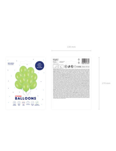 Balony Strong 27cm, Pastel Lime Green (1 op. / 10 szt.)