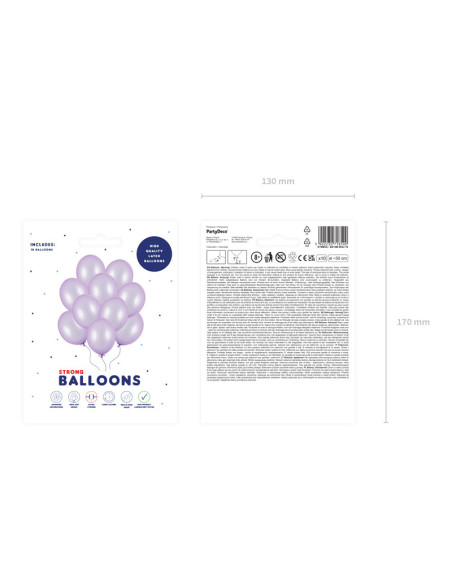 Balony Strong 30cm, Metallic Wisteria (1 op. / 10 szt.)