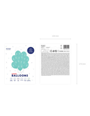 Balony Strong 30cm, Pastel Mint Green (1 op. / 10 szt.)
