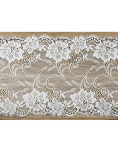 Koronka, złamana biel, 0,18 x 9m (1 szt. / 9 mb.)