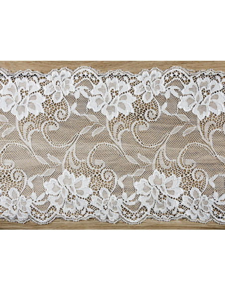 Koronka, złamana biel, 0,18 x 9m (1 szt. / 9 mb.)