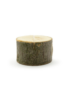Drewniane podstawki pod wizytówki, śr. 3-4cm (1 op. / 6 szt.)