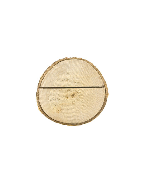 Drewniane podstawki pod wizytówki, śr. 3-4cm (1 op. / 6 szt.)