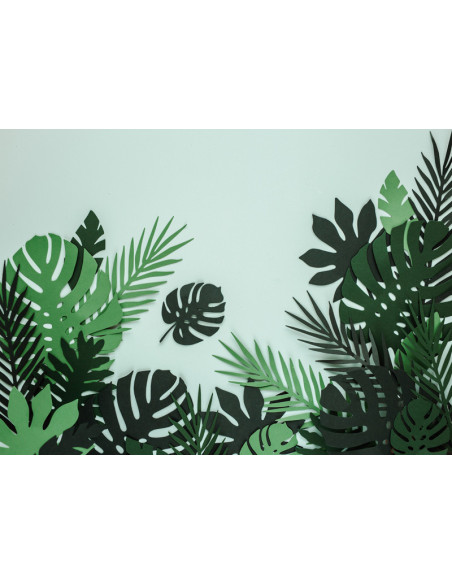 Dekoracje Aloha - Liście tropikalne, mix (1 op. / 21 szt.)