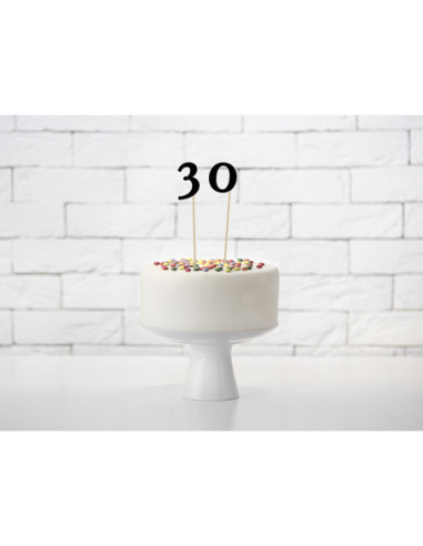 Numery na stół, czarny, 24-26cm (1 op. / 11 szt.)