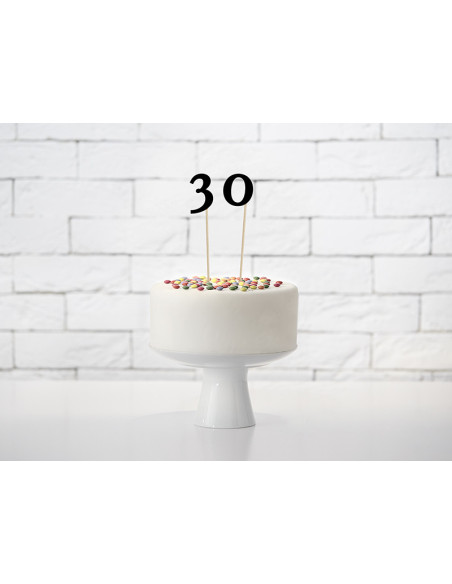 Numery na stół, czarny, 24-26cm (1 op. / 11 szt.)