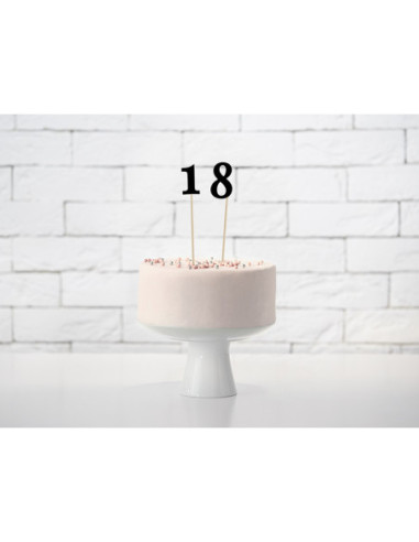Numery na stół, czarny, 24-26cm (1 op. / 11 szt.)