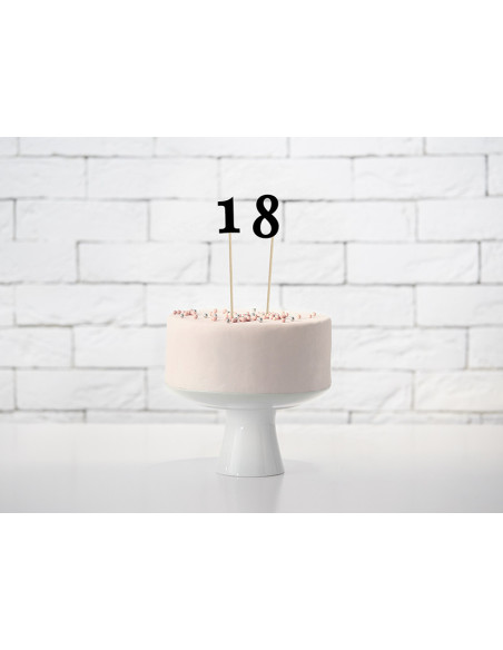 Numery na stół, czarny, 24-26cm (1 op. / 11 szt.)