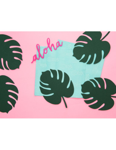 Wizytówki na stół Aloha - Monstera (1 op. / 6 szt.)