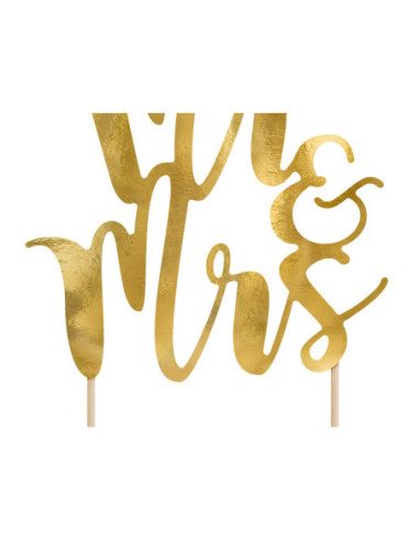 Topper na tort Mr&Mrs, 25,5cm