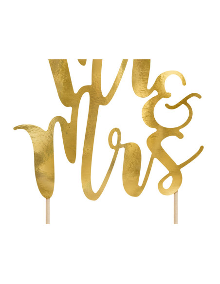 Topper na tort Mr&Mrs, 25,5cm