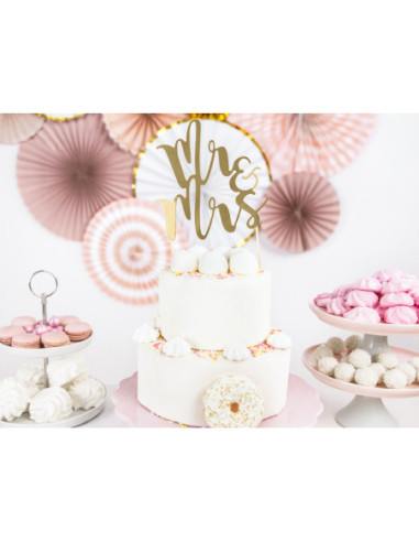 Topper na tort Mr&Mrs, 25,5cm