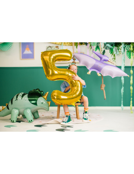 Balon foliowy Cyfra ''5'', 86cm, złoty