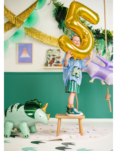 Balon foliowy Cyfra ''5'', 86cm, złoty