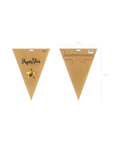 Gwiazda papierowa, 70cm, złoty