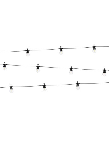 Lampki dekoracyjne LED, czarny, 5m