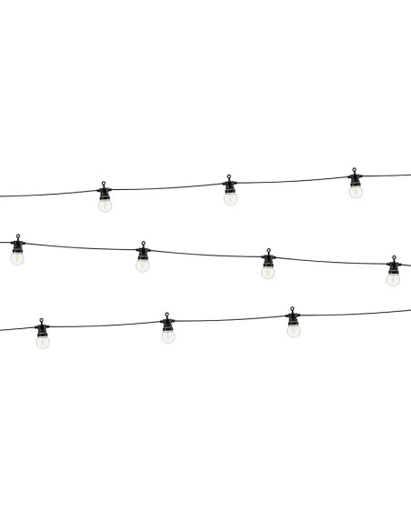 Lampki dekoracyjne LED, czarny, 5m