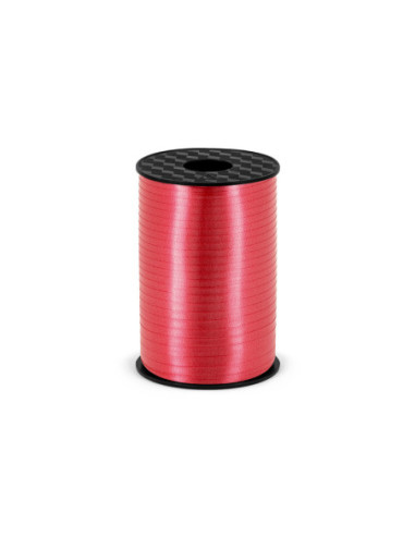 Wstążka plastikowa, czerwony, 5mm/225m