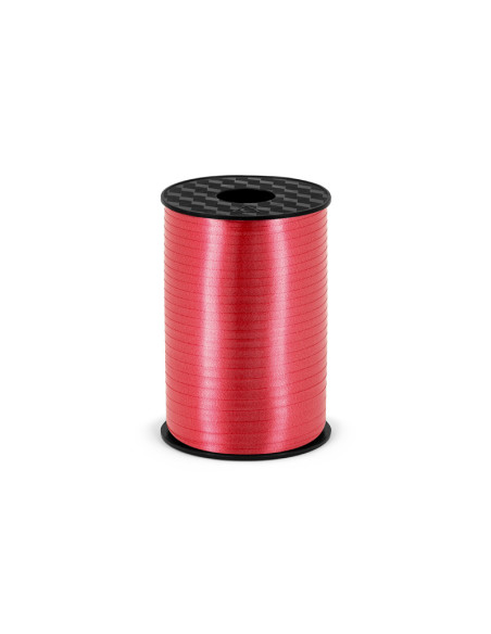 Wstążka plastikowa, czerwony, 5mm/225m