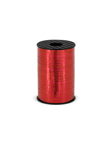 Wstążka plastikowa, czerwony, 5mm/225m