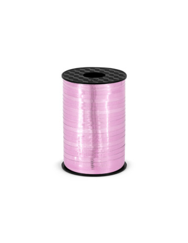 Wstążka plastikowa, różowy, 5mm/225m