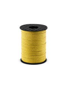 Wstążka plastikowa, złoty, 5mm/225m