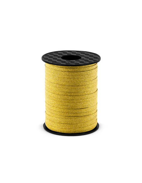Wstążka plastikowa, złoty, 5mm/225m