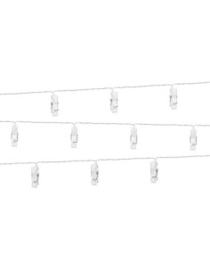 Lampki LED klamerki, bezbarwny, 1,4m