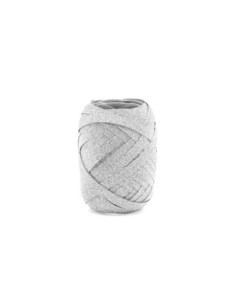 Wstążka plastikowa, srebrny, 5mm/10m