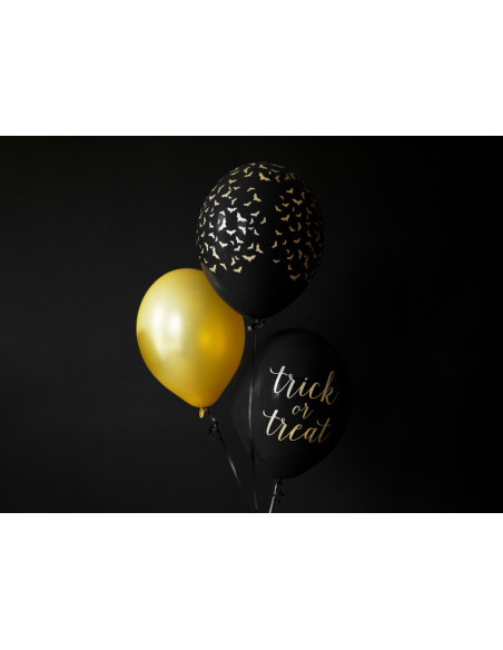 Balony 30 cm, Nietoperze, Pastel Black (1 op. / 50 szt.)