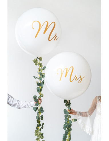 Balon 1 m, Mr, biały