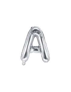 Balon foliowy Litera ''A'', 35cm, srebrny