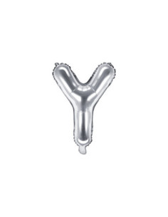Balon foliowy Litera ''Y'', 35cm, srebrny